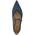 thumbnail image 4 of Sam Edelman Women's Noa Pointed Toe Mary Jane Flat Blue Denim 6.5M, 4 of 5