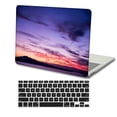 thumbnail image 1 of KSK KAISHEK Only Compatible Newest MacBook Pro 15" Case 2016 2017 2018 2019 Rel. Model A1707 A1990, Plastic Hard Shell Case + Black Keyboard Cover, Purple series 0816, 1 of 5