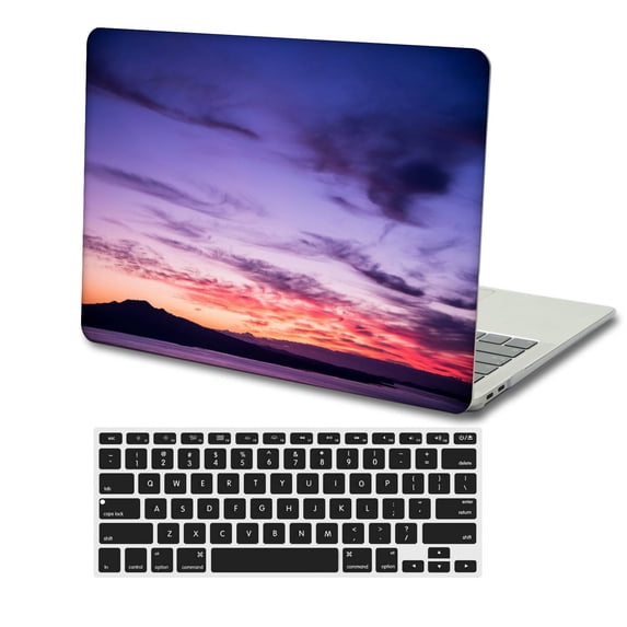 KSK KAISHEK Only Compatible Newest MacBook Pro 15" Case 2016 2017 2018 2019 Rel. Model A1707 A1990, Plastic Hard Shell Case + Black Keyboard Cover, Purple series 0816