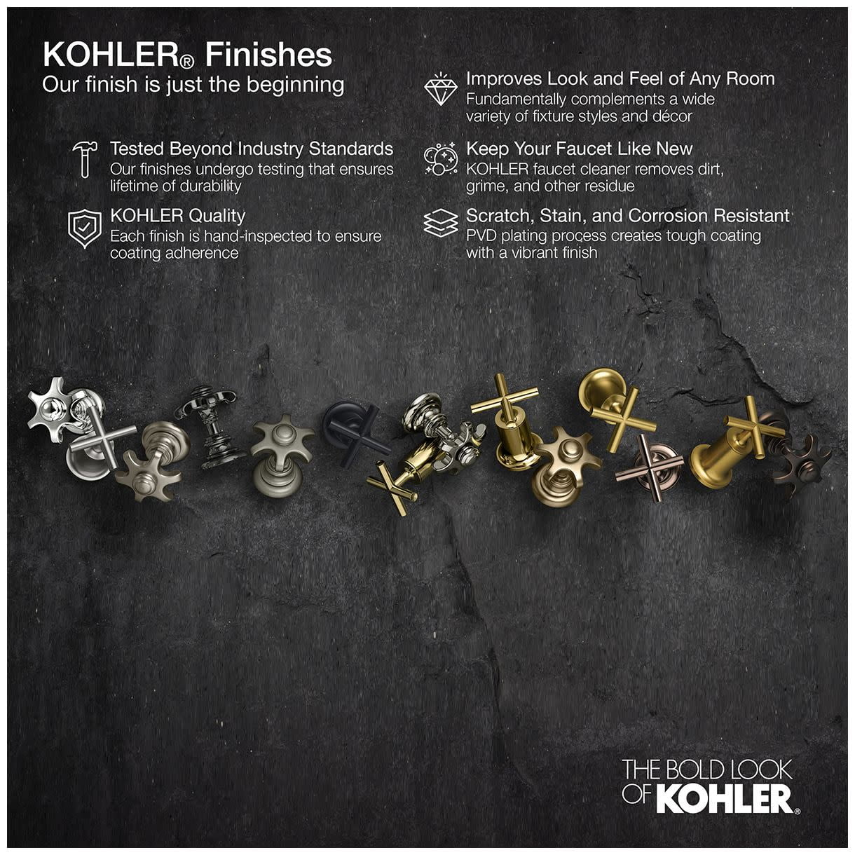 Kohler K-76464 Awaken 2.0 GPM Single Function Rain Shower Head - Bronze