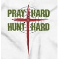 thumbnail image 2 of Pray Hard Hunt Deer Christian Hunter Hoodie Sweatshirt Women Men Brisco Brands X, 2 of 6