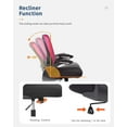 thumbnail image 5 of BestOffice Executive Chair with Lumbar Support & Adjustable Height, 250 lb. Capacity, Pink, 5 of 7
