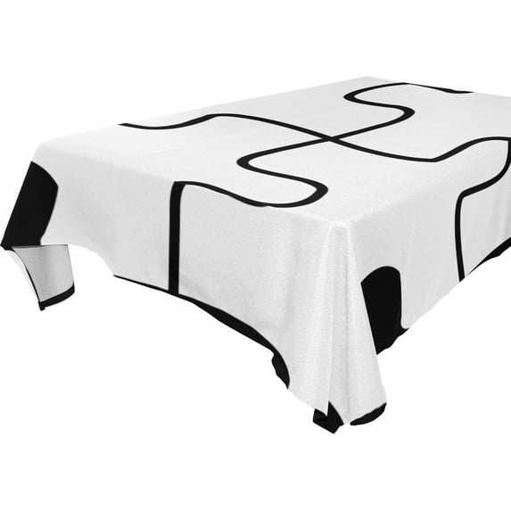 POPCreation Puzzle Logo Tablecloth 60x104 inches
