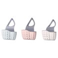 thumbnail image 1 of Organizador de esponjas para fregadero de cocina, sin BPA, con correa ajustable y orificios de drenaje para un uso seguro y duradero en la cocina y el baño (3 piezas), 1 of 5