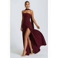 thumbnail image 2 of Women'S Off-the-Shoulder Tube Dress with Side Design, Suitable for Going Out Casual Elegant Club Party Long Dress Wine Red L, 2 of 7