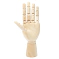 thumbnail image 2 of 6.9x2.2in Durable Jointed Hand Model, Hand Model, Wood for Office Home, 2 of 8