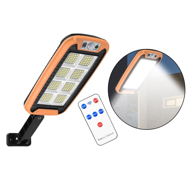 Luces de sensor de movimiento solar libre Impermeable Luces de pared con energía solar Luces de noche para exteriores Decoraciones - Naranja 160LED 8 rej Naranja 160LED 8 rejilla shamjiam luz de paisaje al aire libre