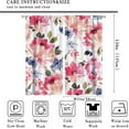thumbnail image 2 of Watercolor Floral Curtains, Leafy Floral Nature Pattern Illustration Style Art Home Decor, Blackout Curtains for Bedroom Living Room, 2 Panel Set,42X54 Inch, 2 of 6