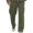 Army Green, variant on Men’s Casual Loose Fit Cargo Pants with Drawstring Waist, Lightweight Breathable Cotton Trousers for Everyday Wear