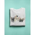 thumbnail image 3 of Cute French Bulldog Puppies. Sweatshirt Women - Women Sweatshirt, White, Large, 3 of 4