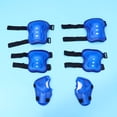 thumbnail image 4 of Pixnor Outdoor Riding Helmet Skateboard Protective Gear Knee and Elbow Pads, Blue (Set of 8), 4 of 8