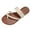 White, variant on Women's Strappy Flat Sandals Braided Summer Flip Flops Open Toe Casual Slides Footbed Slippers