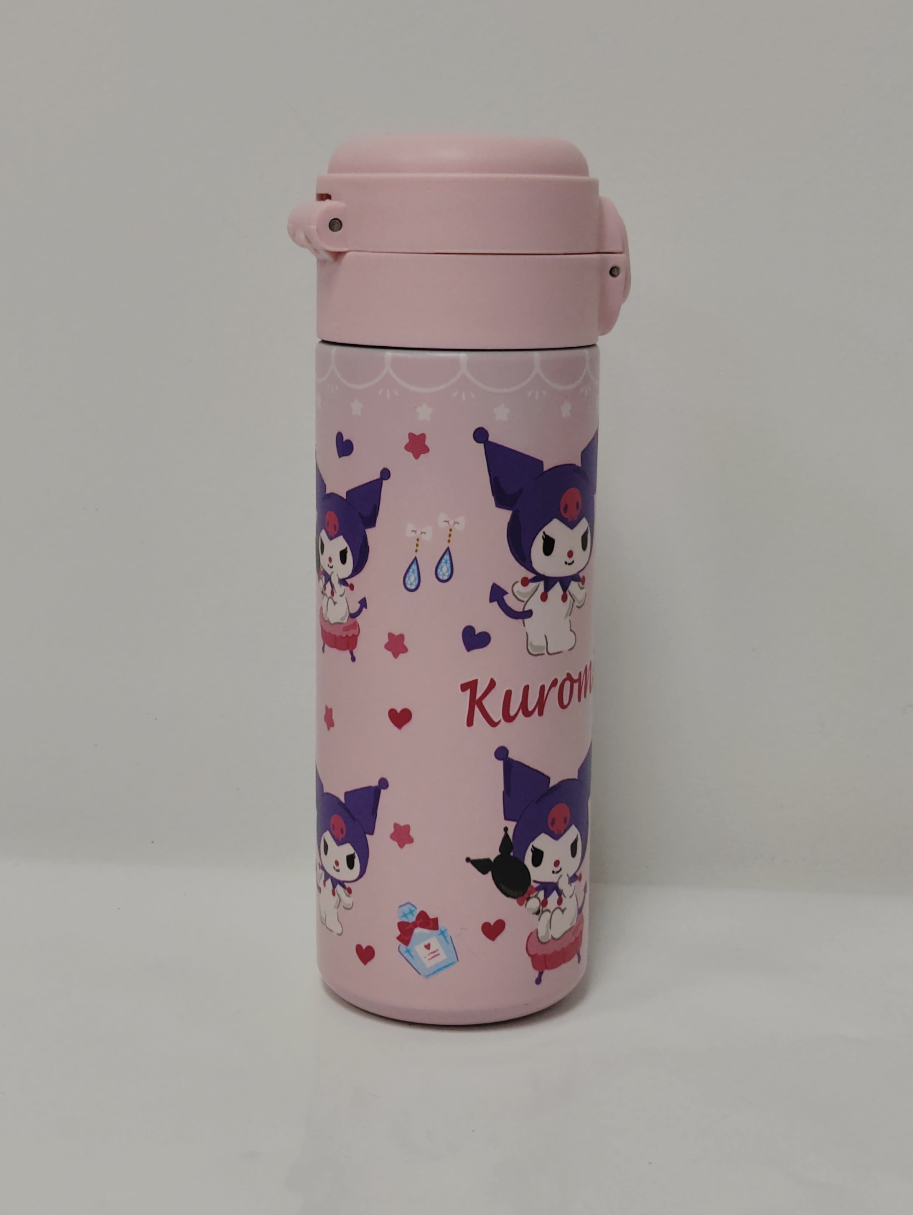 Kawaii Sanrio Hello Kitty Sippy Water Cup Thermos Mugs INS Pink Girl Heart  480ml Keep Cold Portable Sports Coffee Juice HandCups