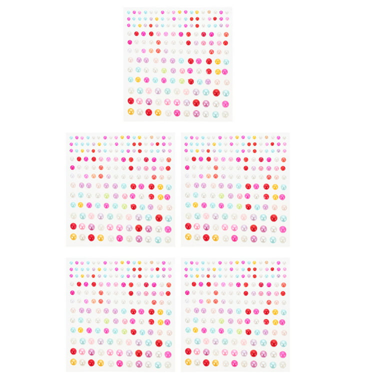 975 Pcs Of Pearl Stickers Self-Adhesive Decorative Stickers, Face