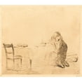 thumbnail image 2 of Jean-Louis Forain 14x12 Black Ornate Wood Framed Double Matted Museum Art Print Titled: After the Vision (Second Plate) (1902-1907 II), 2 of 5