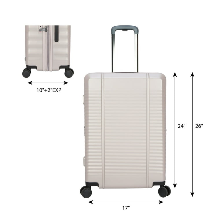 BTL 24" Expandable Checked Luggage, Taupe photo 8