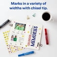 thumbnail image 3 of Rotulador permanente Marks-A-Lot con punta de cincel regular, juego de 4, 3 of 7