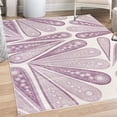 thumbnail image 1 of Abstract Decorative Rug, Contemporary Shapes Polka Dots Geometric Curvy Edges Dot Circles Illustration, Quality Carpet for Bedroom Dorm and Living Room, 6 Sizes, Pale Fuchsia, by Ambesonne, 1 of 4