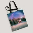 thumbnail image 2 of ABPHQTO Wild Alpine Mountain Snow Moonrise Moonset Star Carpathians Canvas Bag Reusable Tote Grocery Shopping Bags Tote Bag 14x16 inch, 2 of 2