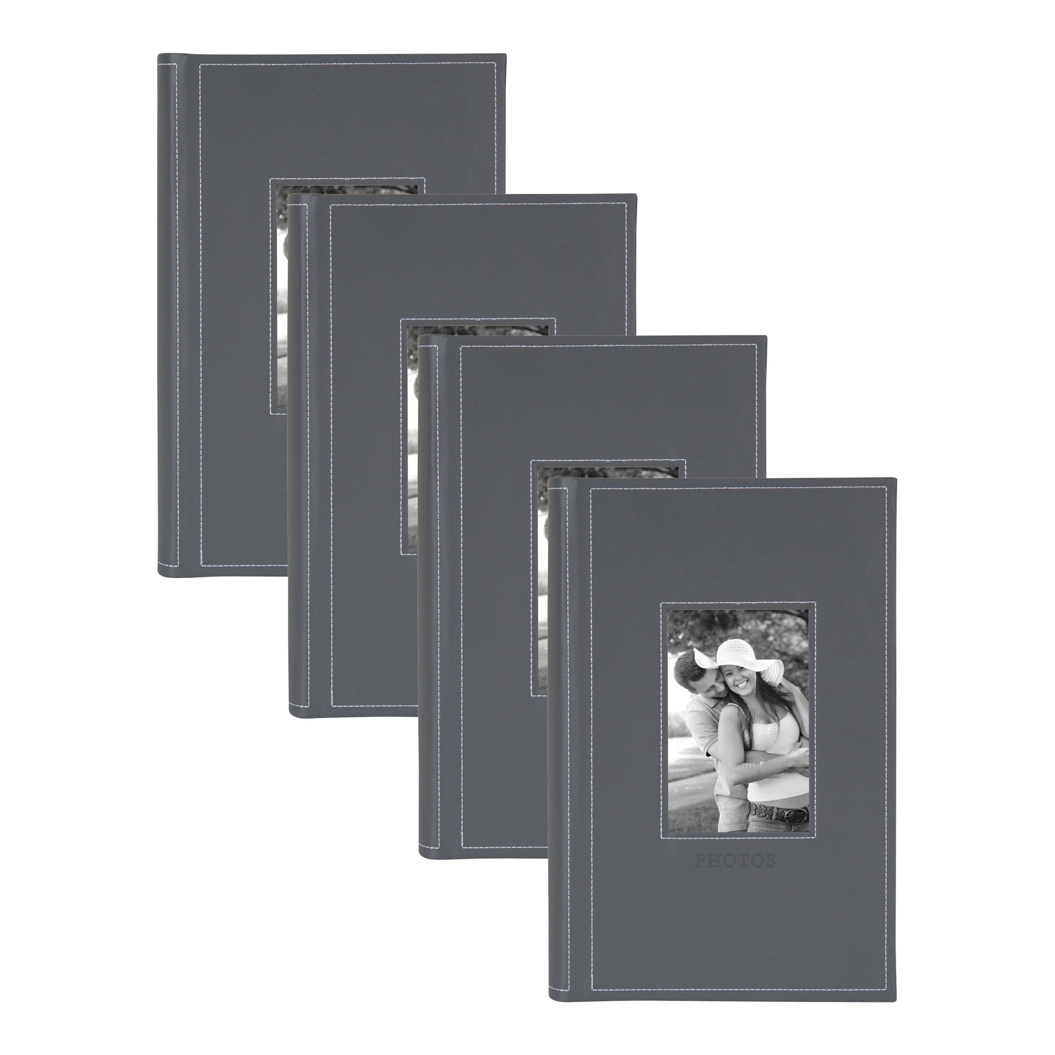 Photo Album 4x6 Photos Hold 700 Pockets Extra Large Capacity Leather Cover Black Pages with Index Tabs Wedding Picture Albums 700 Slip-in Pockets Photos Book for Anniversary Family Baby Vacation