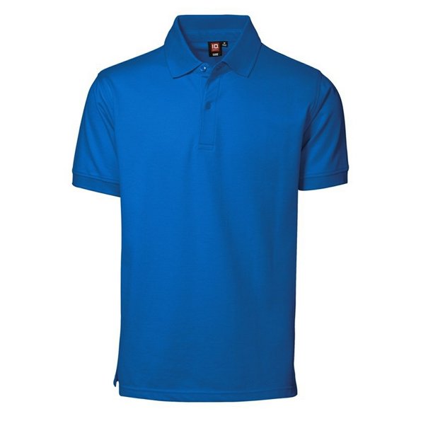 ID - Polo pique de manga corta de ajustado medio hombre caballero (Azul celeste)