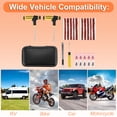 thumbnail image 3 of Unique Bargains 25 Pcs Tire Repair Kit Flat Tire Repair Tool to Fix Punctures for Jeep, Car, RV, SUV, UTV, Truck, Motorcycle, Tractor Puncture Repair Set Black, 3 of 7