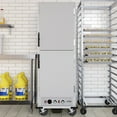 thumbnail image 2 of 33 in. Commercial Insulated Heated Holding/Proofing  Cabinet with 36-Pan Capacity and Solid Dutch Doors in Silver (KM-CHP36-SIDD), 2 of 15
