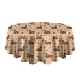 thumbnail image 5 of Happy Thanksgiving Day Round Tablecloth 60" X 60",Wrinkle Wipeable Table Cloth for Kitchen Dining Room Picnic Patio Party, 5 of 6
