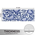thumbnail image 5 of Kitchen Rugs Sets Of 2,Blue Floral and Leaf Pattern Anti Fatigue Kitchen Mat Rugs Non Slip Washable,Decorative Kitchen Floor Mats for Kitchen,Sink,Laundry,17"X47", 5 of 5