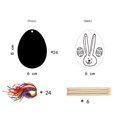 thumbnail image 7 of 24Pcs Easter Egg Scratch Paper Painting Toys Ornaments DIY Tags Pendants for Boys Girls Art Project Classroom Activity Party Favors, 7 of 7
