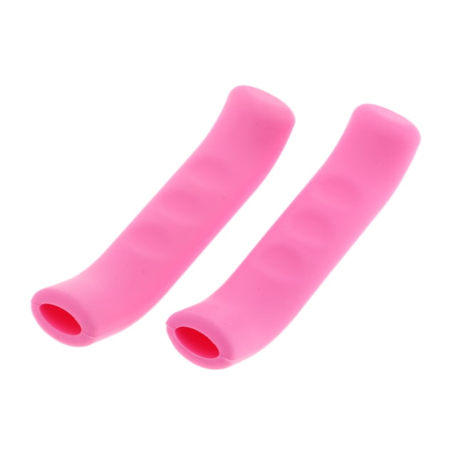 Cubierta protectora de la palanca de la manga del silicón de la manija del Rosado Sunnimix Cubierta de la palanca del freno de bicicleta