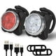thumbnail image 1 of Juego de luces para bicicleta, luz para bicicleta recargable USB súper brillante, luz para bicicleta de carretera de montaña impermeable Ipx4, luz delantera recargable y luz trasera, 1 of 1