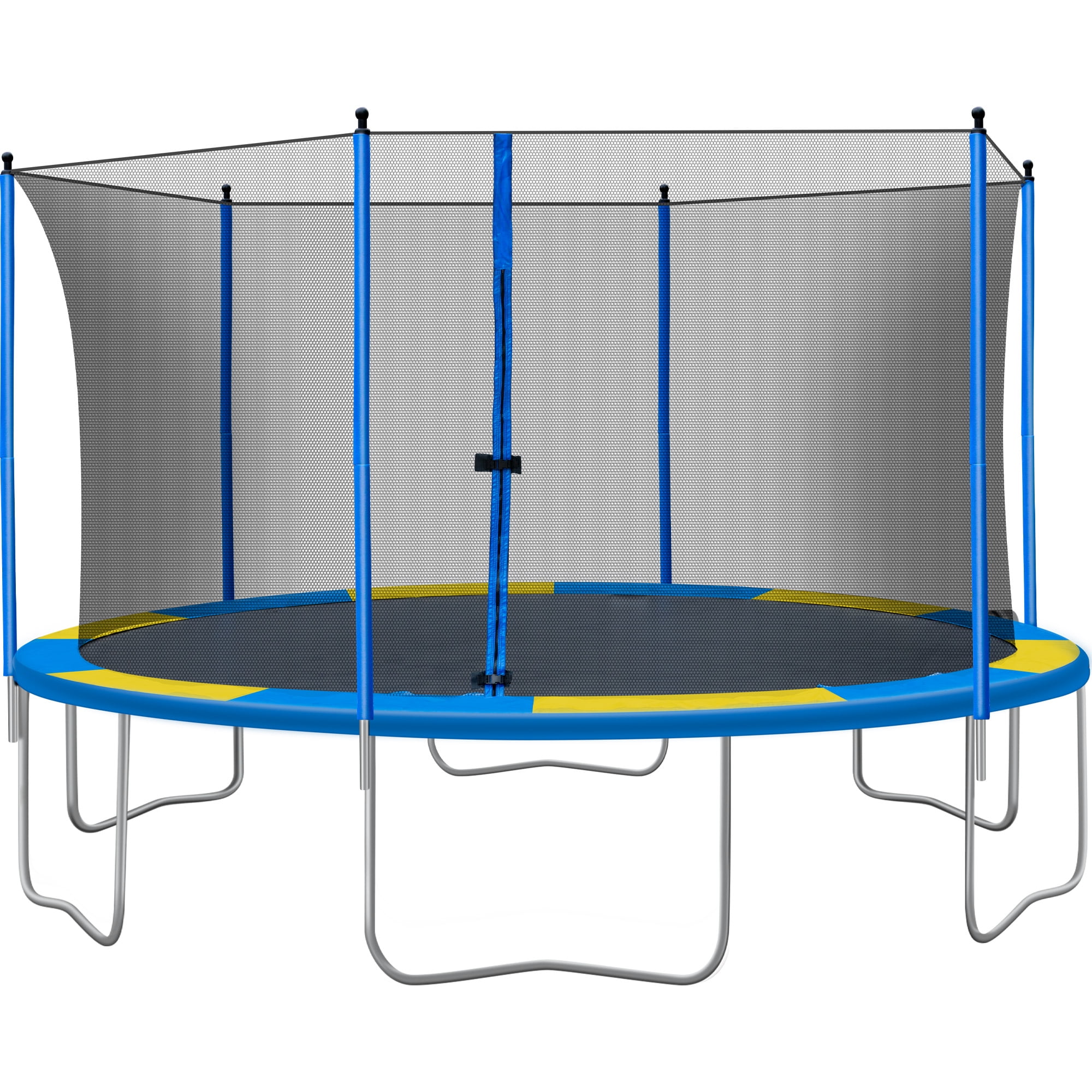 Heberry Trampoline 5 FT for Kids,3-12 Years Child Trampoline with Enclosure Net Jumping Mat and Spring Cover Padding Safety,for Better Bounce Basketball Jump Bounce Training 