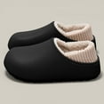 thumbnail image 2 of CHUMUD Women's Waterproof Winter Slippers, Slip-Resistant Sole, Comfort Warm Plush-Lined Slip-On Slippers with Knit Heel Collar – Indoor/Outdoor, 2 of 4
