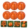 thumbnail image 4 of CIMAXIC 6Pcs Mini Basketball Ball Set for Birthday Party Favors Stress Relief and Entertainment, 4 of 8