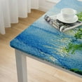 thumbnail image 5 of nygtbtfer Landscape Tablecloth with Elastic Edge, Painting Elasticized Table Cover Protector - Odorless, Non-Toxic, Safe and Eco-Friendly  white, 5 of 8