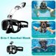 thumbnail image 4 of Snorkel Mask Foldable Diving Mask Set with Dry and Camera Mount, Anti-Fog Professional Snorkeling Gear-, 4 of 5