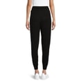 thumbnail image 3 of Time and Tru Women's Elastic Waist Cozy Jogger Pants, 3 of 5