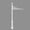 White, variant on 5 in. Prestige Real Estate Sign System with Ball Finial & Fluted Base - Black Color