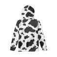 thumbnail image 2 of FKELYI Hoodies with Cow Print for Teen Boys Classic Size 6-7 Years Durable School Home Sports Pullover Lightweight Daily Life Long Sleeve Sweatshirts, 2 of 5