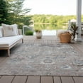 thumbnail image 6 of Addison Rugs Chantille Indoor/Outdoor Traditional Formal Taupe Washable Rectangle Rug, 3' x 5', 6 of 6