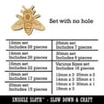 thumbnail image 2 of Realistic Fuzzy Honey Bee Wood Mini Charms Shapes DIY Craft Jewelry - No Hole - 25mm (7pcs), 2 of 7