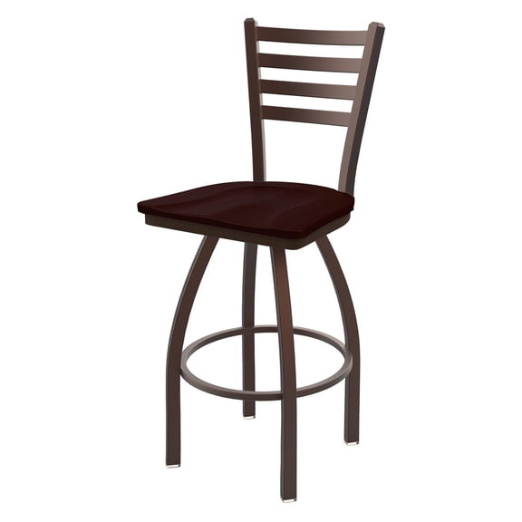 Holland Bar Stool Co Jackie 25 in. Swivel Counter Stool with Wood Seat