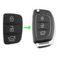 thumbnail image 3 of Almohadilla de carcasa de llave de coche reemplazo remoto abatible de 3 botones para (tipo 1) 2 uds., 3 of 7