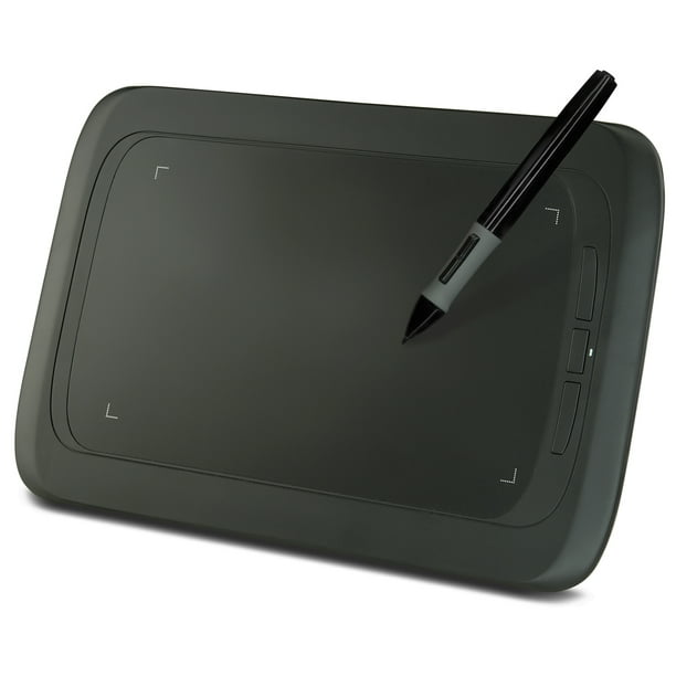 Turcom Graphic Tablet Drawing Tablets And Pen Stylus For Pc Mac Computer 9 X 6 Inches Surface Area 2048 Levels Of Pressure Sensitive Surface With 3 Hot Keys 5080 Lpi Resolution Ts 690 Walmart Com