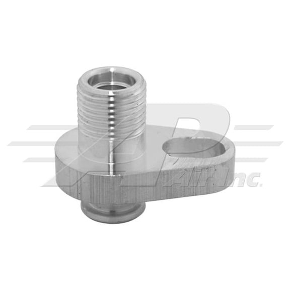 Condenser Pad Fitting for #6 Male Insert O-Ring