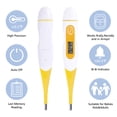thumbnail image 7 of 2 Pack  Digital Thermometer For Fever, Oral，Rectal and Underarm Use - Easy Accurate and Fast Reading 60-Second Medical Thermomether, 7 of 7