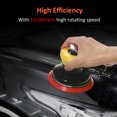 thumbnail image 4 of 5-Inch Non-Vacuum Pneumatic Random Orbital Sander with 13,000 RPM, Aluminum Alloy Shell, 1/4 Inch Air Inlet, US Fitting - Ideal for Auto Body, Woodworking, and DIY Polishing/Grinding (KP-6507, Yellow), 4 of 7