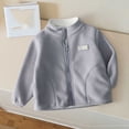 thumbnail image 6 of Mifsaly Boys Girls Fleece Jacket Full Zip Stand Collar Warm Winter Coat with Pockets Kids Everyday Casual Cozy Thermal Outerwear, 6 of 9