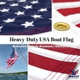 thumbnail image 5 of American USA Boat Flag With Pole Kit Cabin Waterproof Embroidered Marine & Golf Cart Flags - 12" x 18" - KIT, 5 of 5
